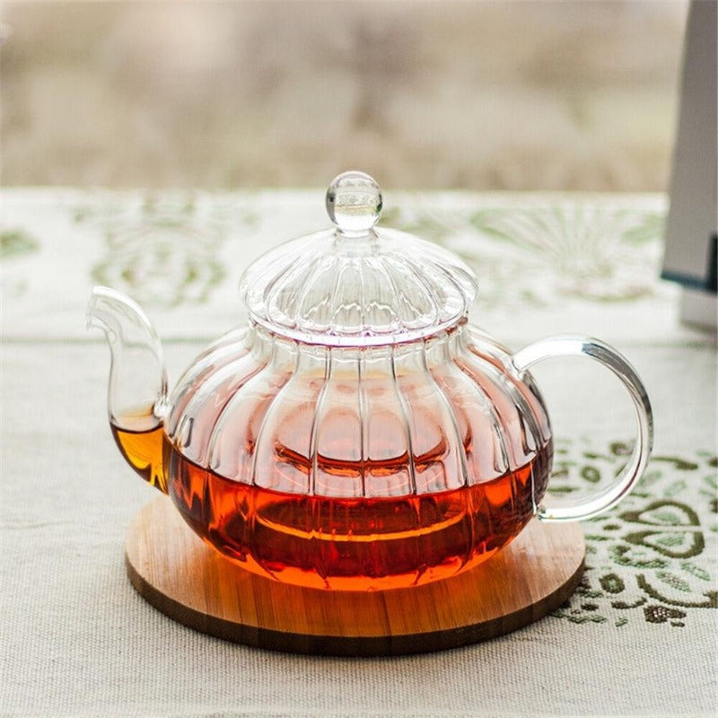 Norvo | Krystallklar Glass Tekanne Sett