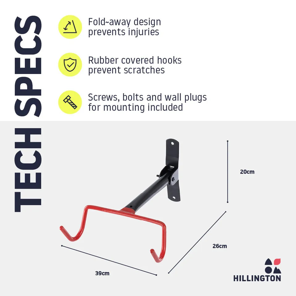 Norvo | Sykkelhengeren – Plassbesparende sykkelhekte med beskyttende kroker