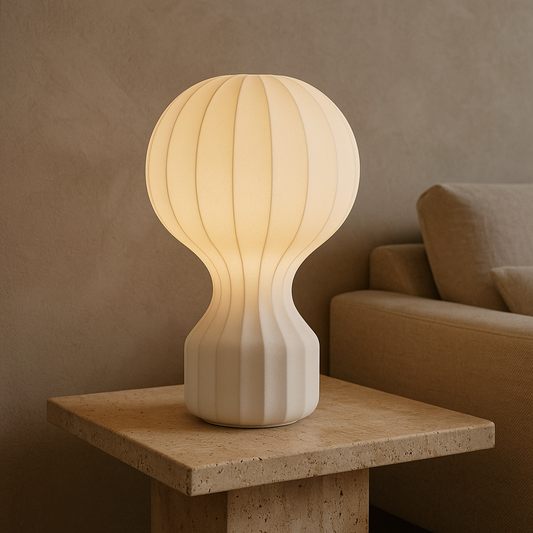 Norvo | Silka | Wabi Sabi Silke Bordlampe – Varm LED Lys
