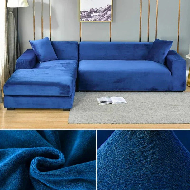 Norvo | Samtlux Fløyelssofa Deksel – Elegant Stretch Passform for Luksuriøs Comfort og Beskyttelse
