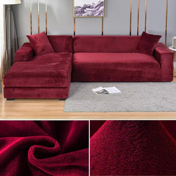 Norvo | Samtlux Fløyelssofa Deksel – Elegant Stretch Passform for Luksuriøs Comfort og Beskyttelse