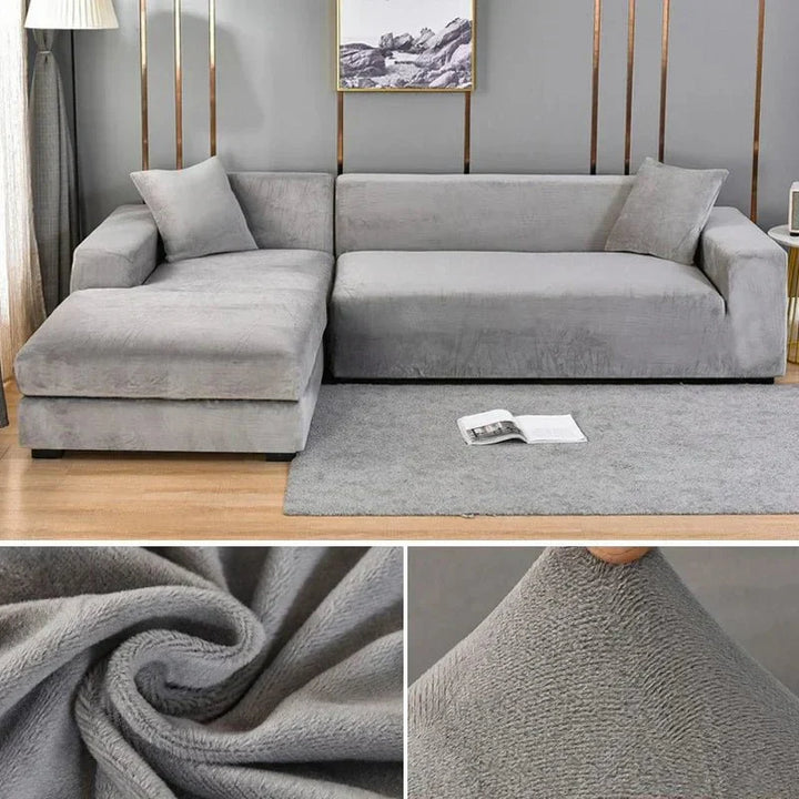 Norvo | Samtlux Fløyelssofa Deksel – Elegant Stretch Passform for Luksuriøs Comfort og Beskyttelse
