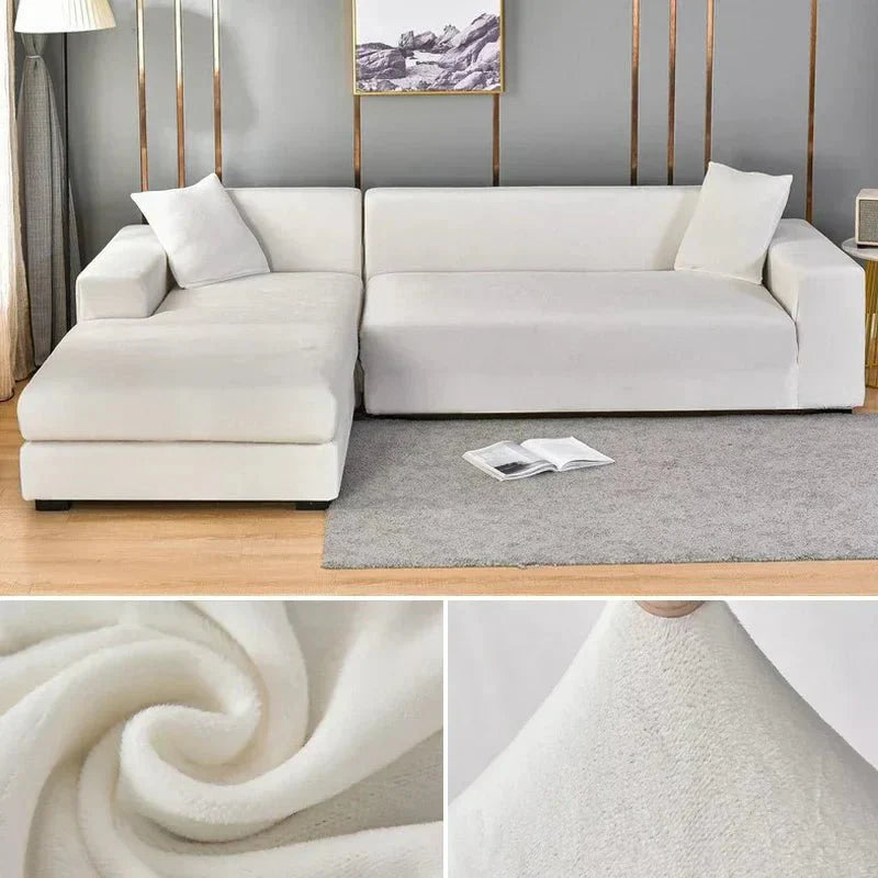 Norvo | Samtlux Fløyelssofa Deksel – Elegant Stretch Passform for Luksuriøs Comfort og Beskyttelse