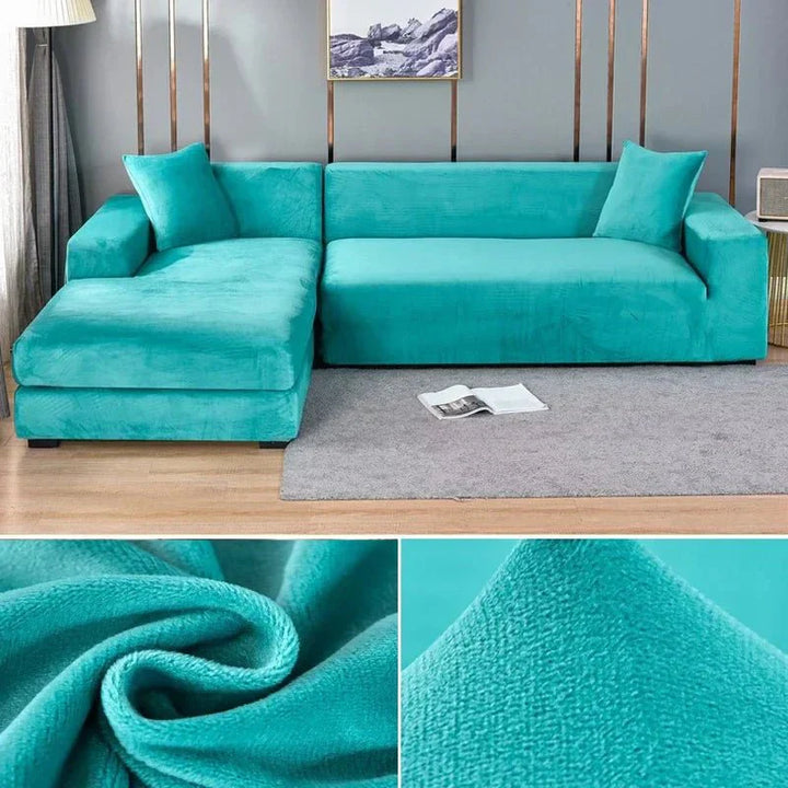 Norvo | Samtlux Fløyelssofa Deksel – Elegant Stretch Passform for Luksuriøs Comfort og Beskyttelse