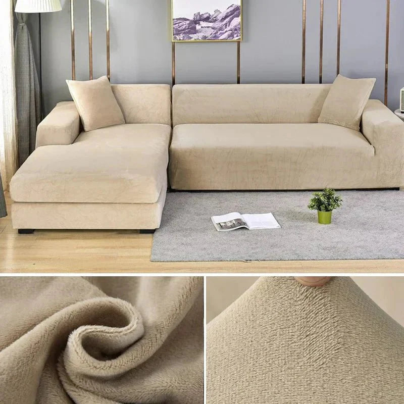 Norvo | Samtlux Fløyelssofa Deksel – Elegant Stretch Passform for Luksuriøs Comfort og Beskyttelse