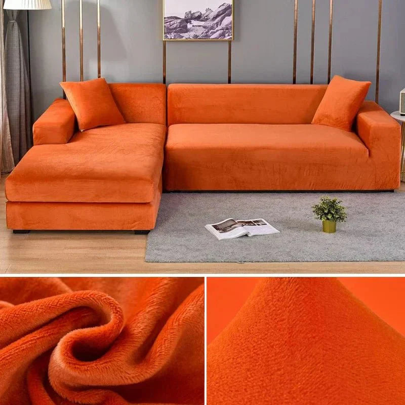 Norvo | Samtlux Fløyelssofa Deksel – Elegant Stretch Passform for Luksuriøs Comfort og Beskyttelse