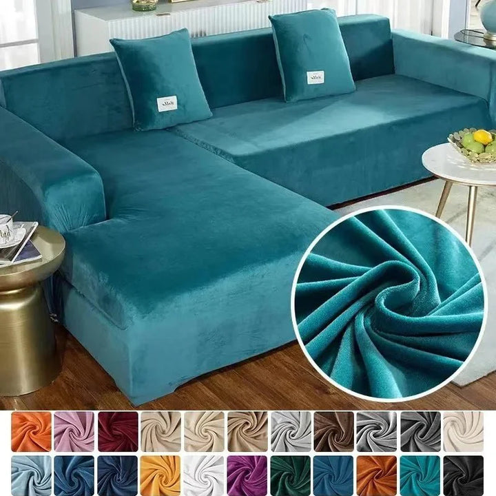 Norvo | Samtlux Fløyelssofa Deksel – Elegant Stretch Passform for Luksuriøs Comfort og Beskyttelse