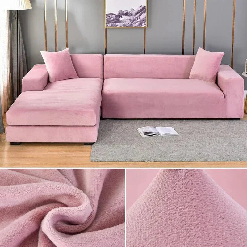 Norvo | Samtlux Fløyelssofa Deksel – Elegant Stretch Passform for Luksuriøs Comfort og Beskyttelse
