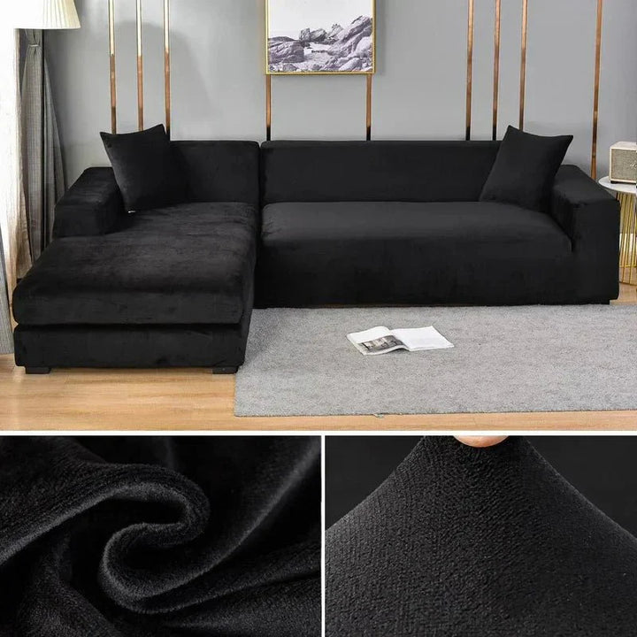 Norvo | Samtlux Fløyelssofa Deksel – Elegant Stretch Passform for Luksuriøs Comfort og Beskyttelse