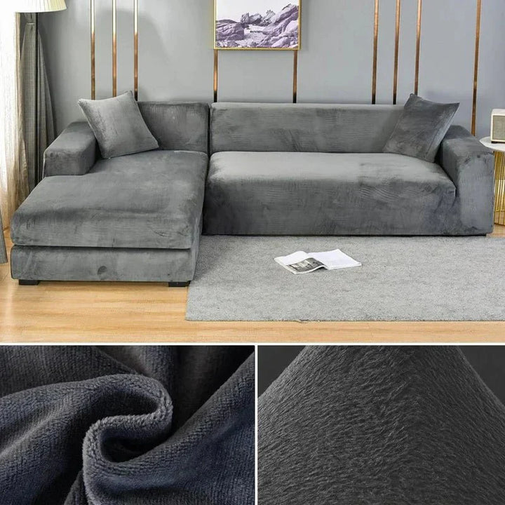 Norvo | Samtlux Fløyelssofa Deksel – Elegant Stretch Passform for Luksuriøs Comfort og Beskyttelse