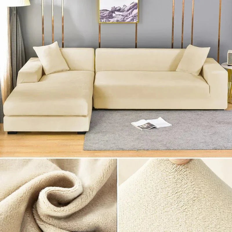 Norvo | Samtlux Fløyelssofa Deksel – Elegant Stretch Passform for Luksuriøs Comfort og Beskyttelse
