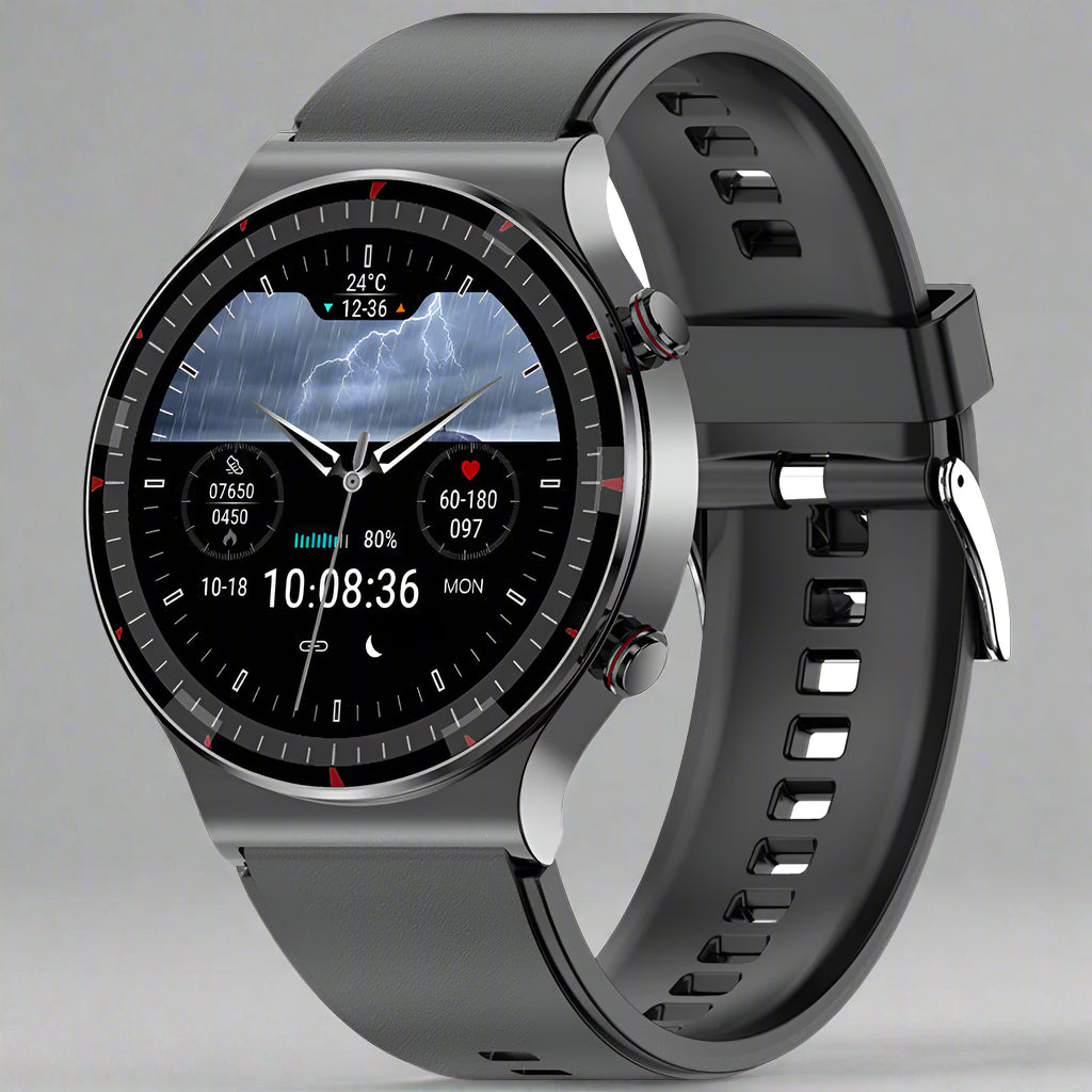 Norvo | Smartklokke i rustfritt stål Helseovervåking Trenings Sports Watch