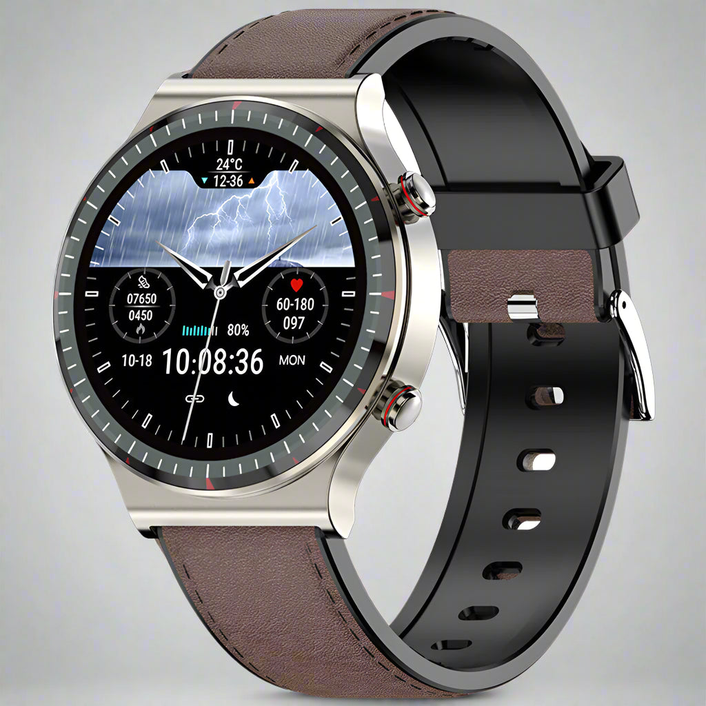 Norvo | Smartklokke i rustfritt stål Helseovervåking Trenings Sports Watch