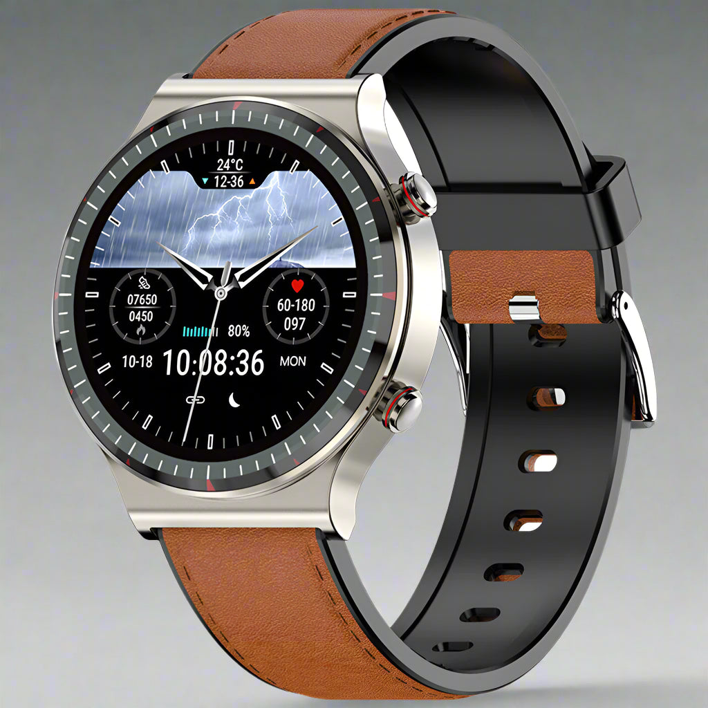 Norvo | Smartklokke i rustfritt stål Helseovervåking Trenings Sports Watch