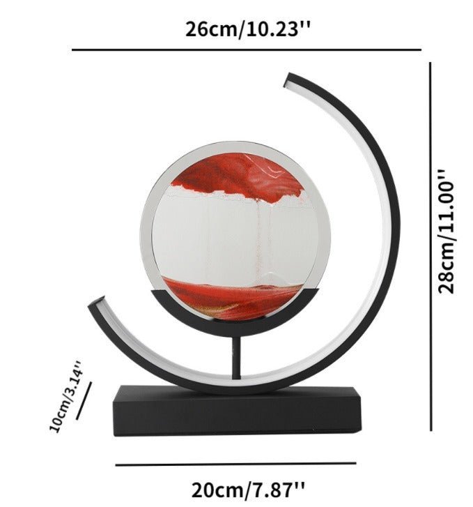 Norvo | Dype Havsandlandskap: Belyst Sandkunst for Rolig Hjemmedekor