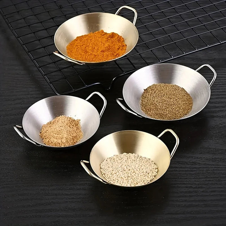 Sauce Dipping Bowl Rustfritt Stål Dipping Kopper Runde Saus Skåler | Norvo