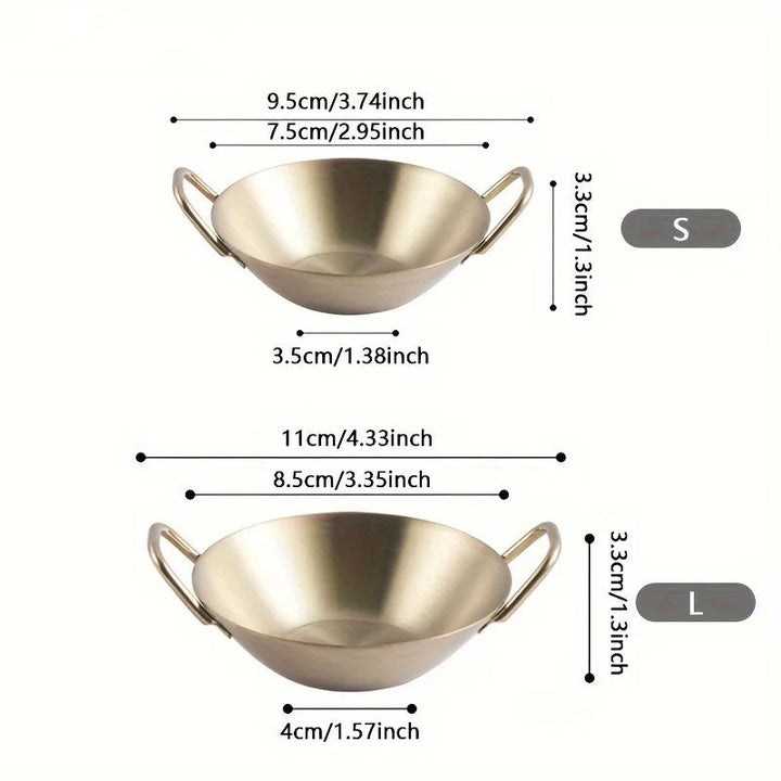 Sauce Dipping Bowl Rustfritt Stål Dipping Kopper Runde Saus Skåler | Norvo