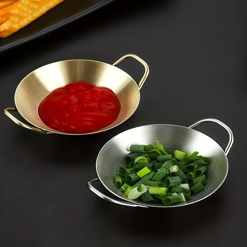 Sauce Dipping Bowl Rustfritt Stål Dipping Kopper Runde Saus Skåler | Norvo