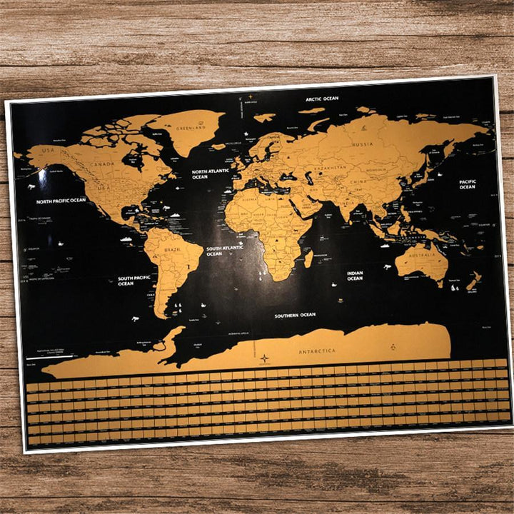 Scratch Off World Map Poster | Norvo