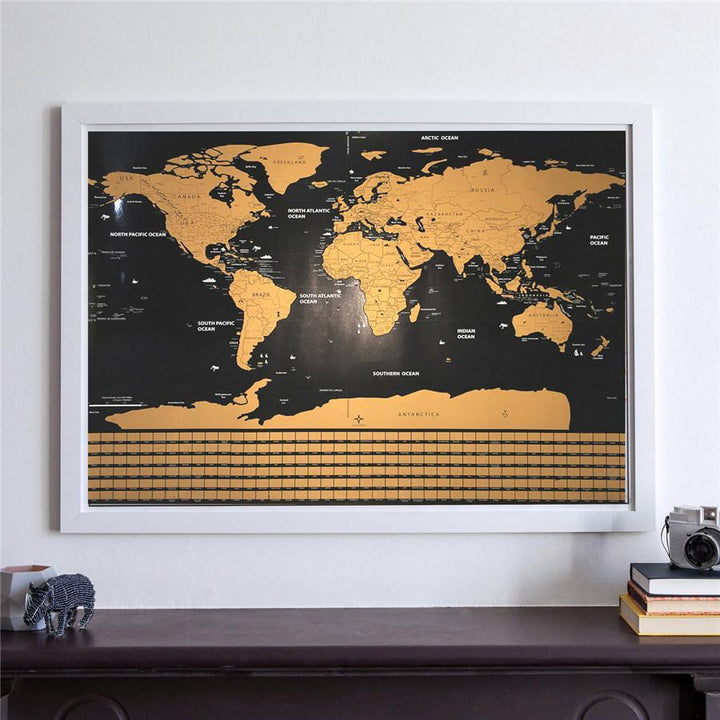 Scratch Off World Map Poster | Norvo