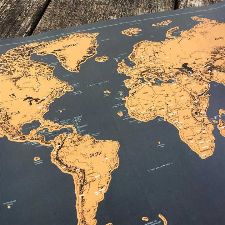 Scratch Off World Map Poster | Norvo