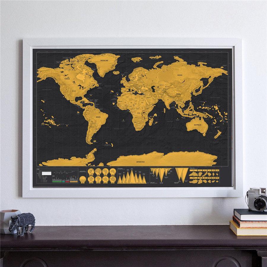 Scratch Off World Map Poster | Norvo