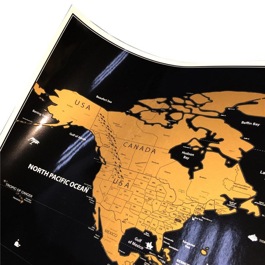 Scratch Off World Map Poster | Norvo