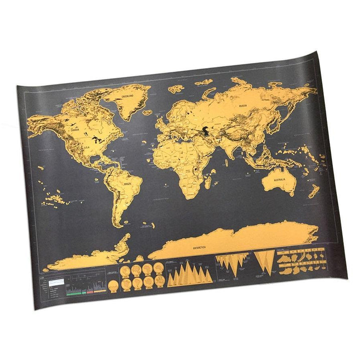 Scratch Off World Map Poster | Norvo