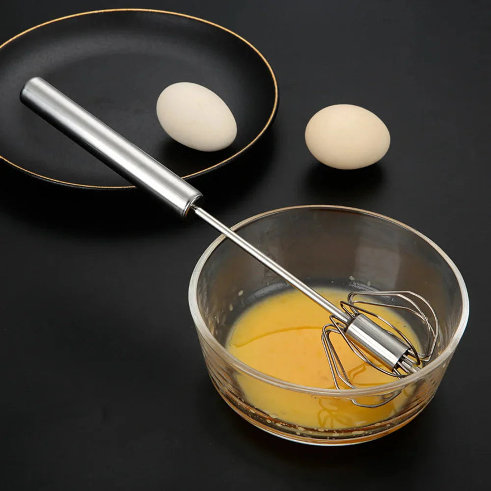 Semi-automatisk eggvisp i rustfritt stål visp press type eggvisp | Norvo