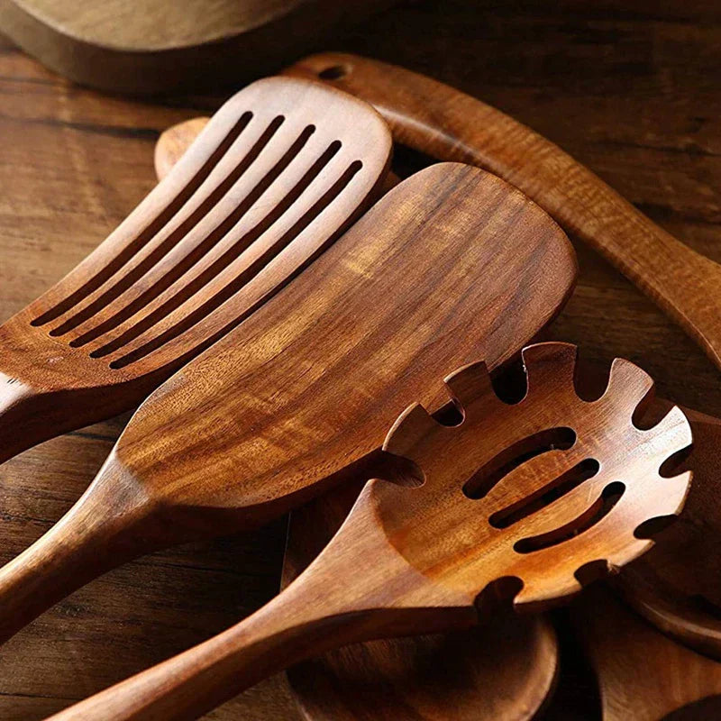 EcoChef - Luksus Teak Tre Kjøkkenutstyr for Moderne Kulinarisk Kunst