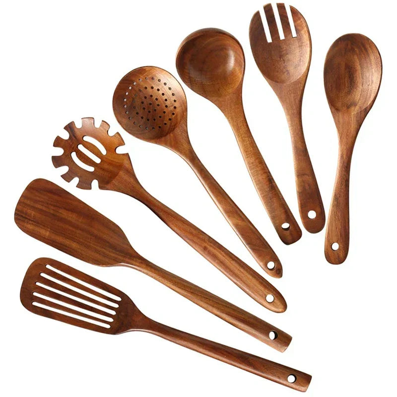 EcoChef - Luksus Teak Tre Kjøkkenutstyr for Moderne Kulinarisk Kunst