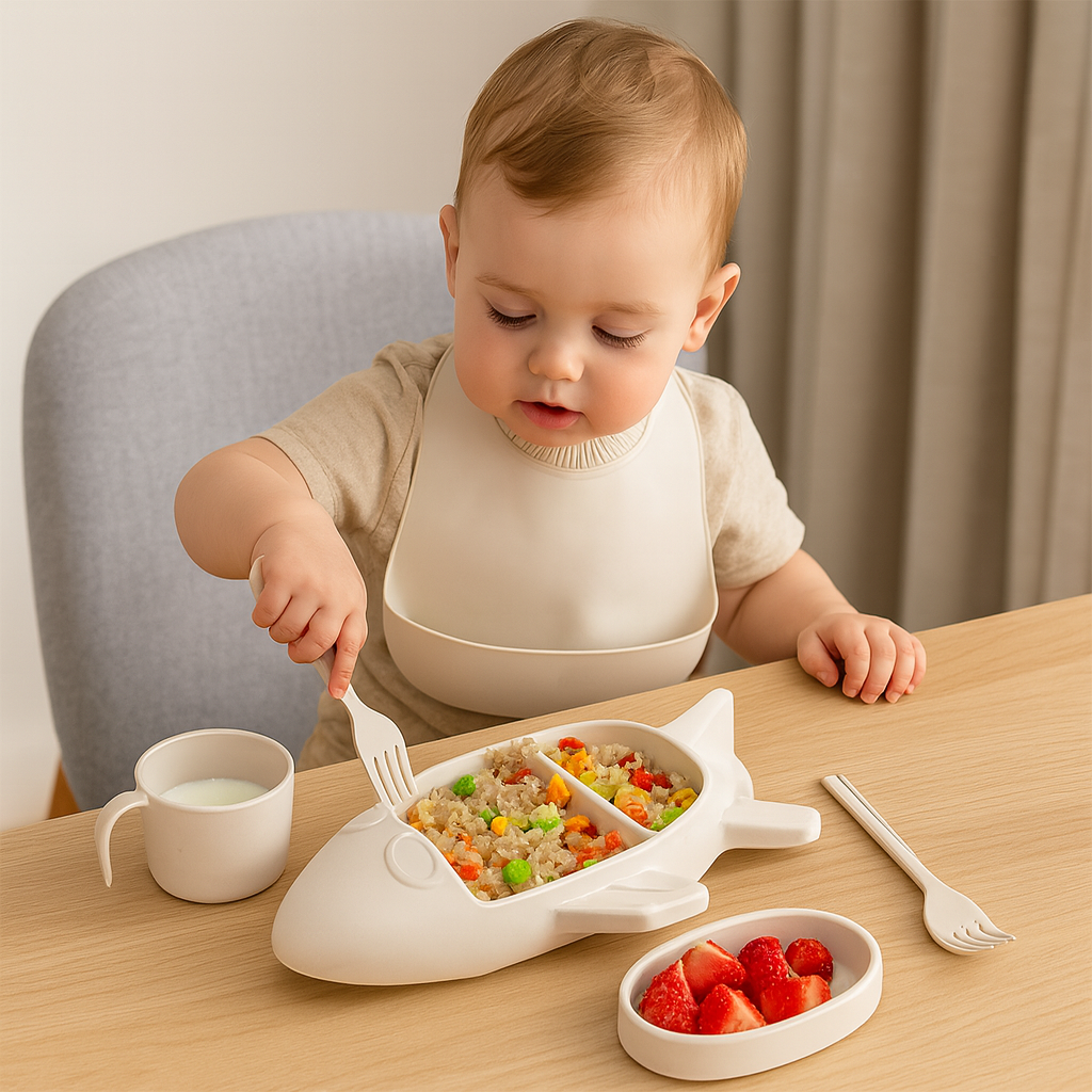 Norvo | Barne Tallerken Sett Bil Stil Holdbar Plast Design