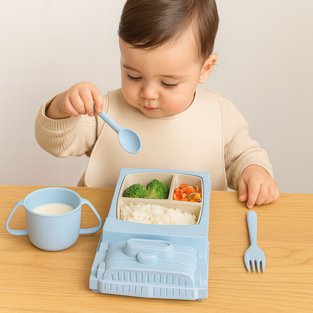 Norvo | Barne Tallerken Sett Bil Stil Holdbar Plast Design