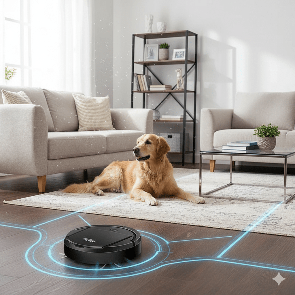 Norvo | SILENTDUST – Smart Robotstøvsuger med ultra-stille rengjøring og HEPA-filtrering