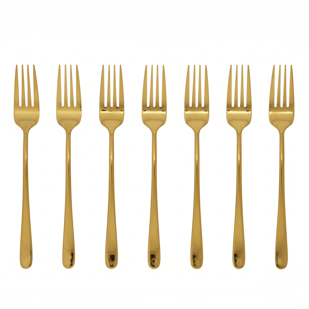 Norvo | Silvéra – Elegant Madrgafork, Holdbar Belagt Rustfritt Stål Kjøkkenredskap