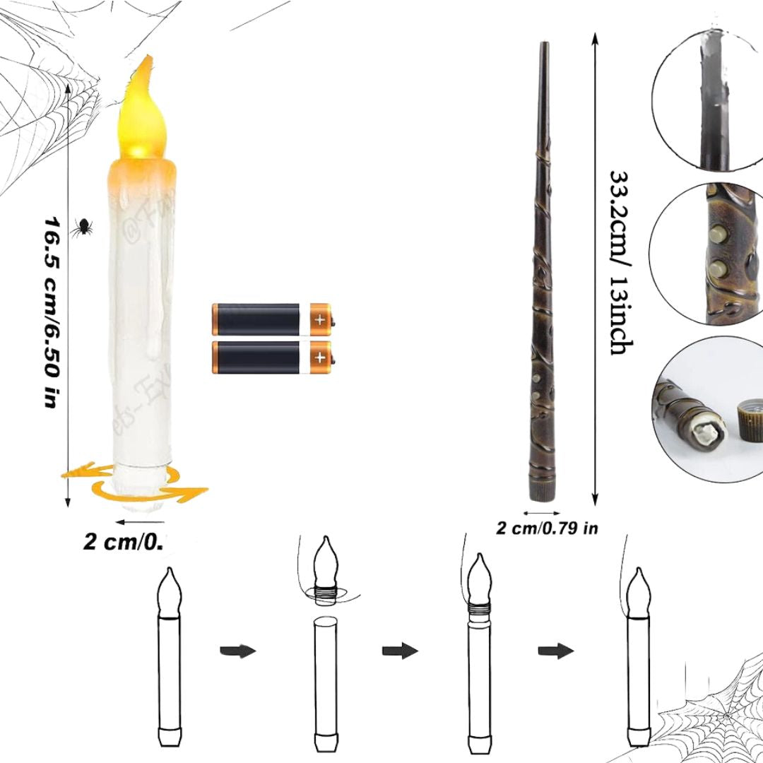 Norvo | Magiske Tryllestav Lysestaker