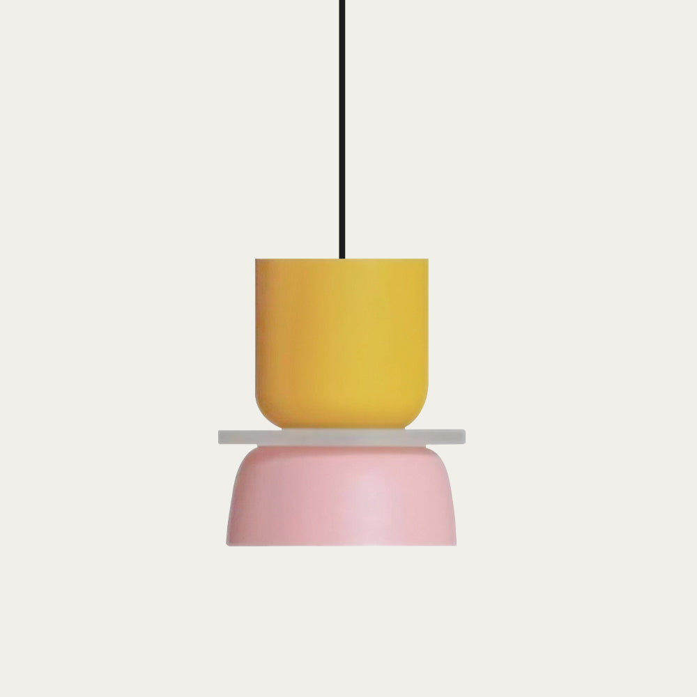 Norvo | Nordic Color Block Pendellampe - Modern Hängende Lampe for Kjøkken & Spisestue