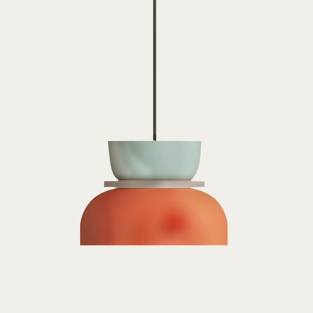 Norvo | Nordic Color Block Pendellampe - Modern Hängende Lampe for Kjøkken & Spisestue