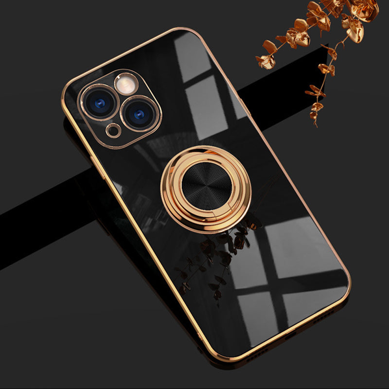 Norvo | Belagt Etui med Ring for iPhone