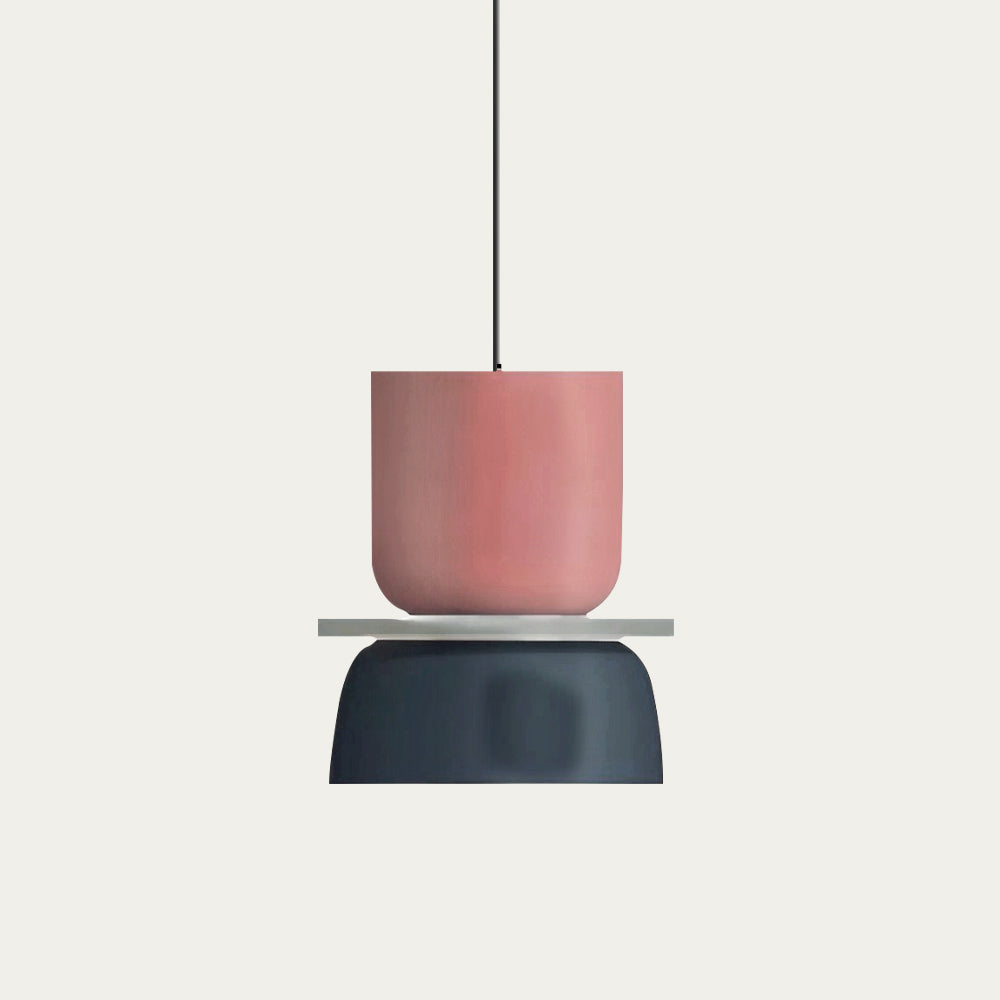 Norvo | Nordic Color Block Pendellampe - Modern Hängende Lampe for Kjøkken & Spisestue