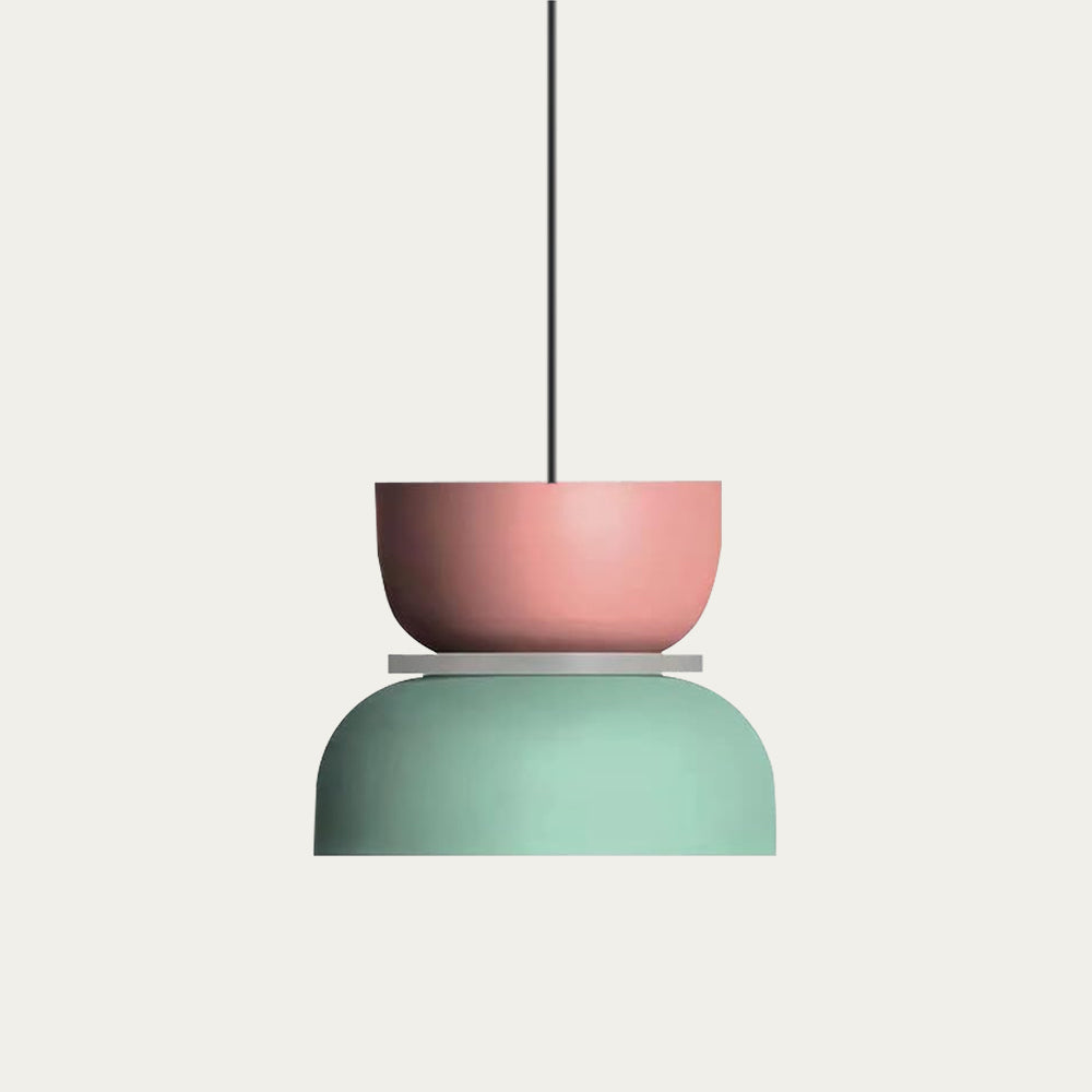 Norvo | Nordic Color Block Pendellampe - Modern Hängende Lampe for Kjøkken & Spisestue