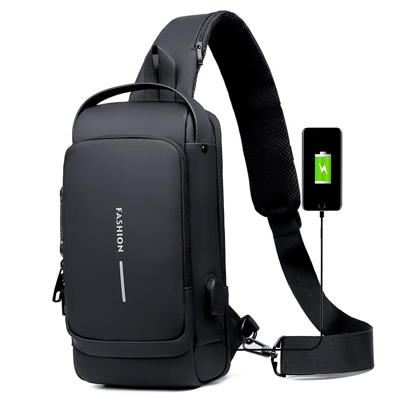 Norvo | USB-lading Sport Sling Tyverisikker Skulderveske