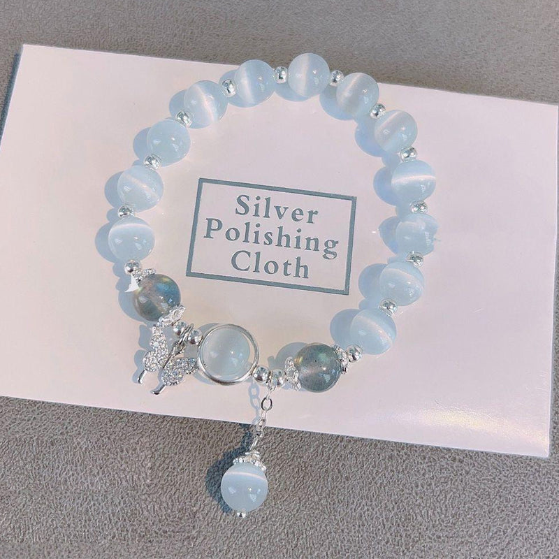 Norvo | Imitert Kattøyekrystall Sommerfugl Armbånd