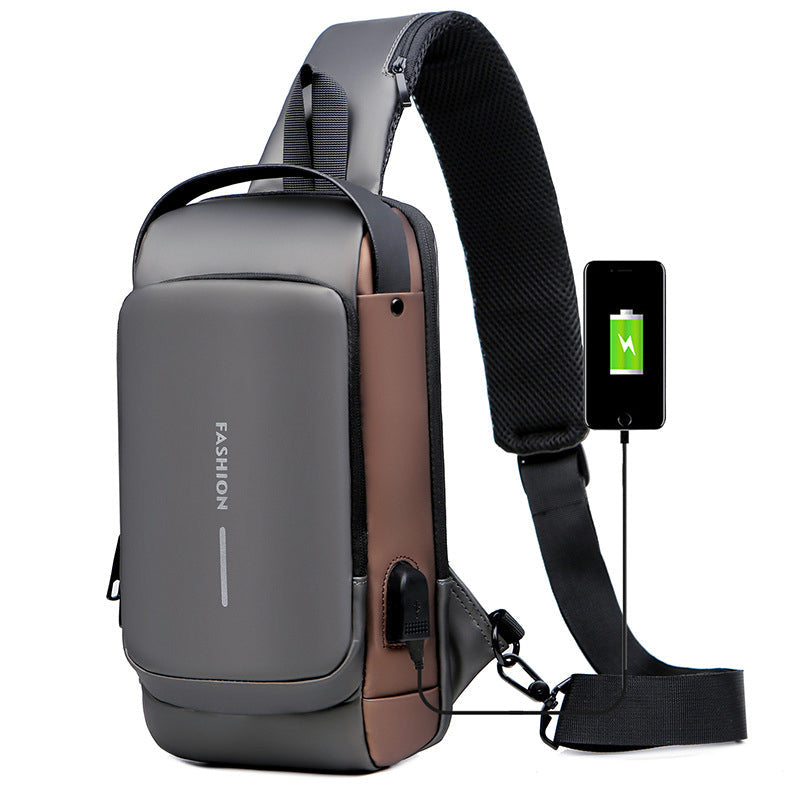 Norvo | USB-lading Sport Sling Tyverisikker Skulderveske