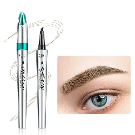 Norvo | Vanntett 3D Microblading Øyenbrynspenne med 4 Gaffeltips