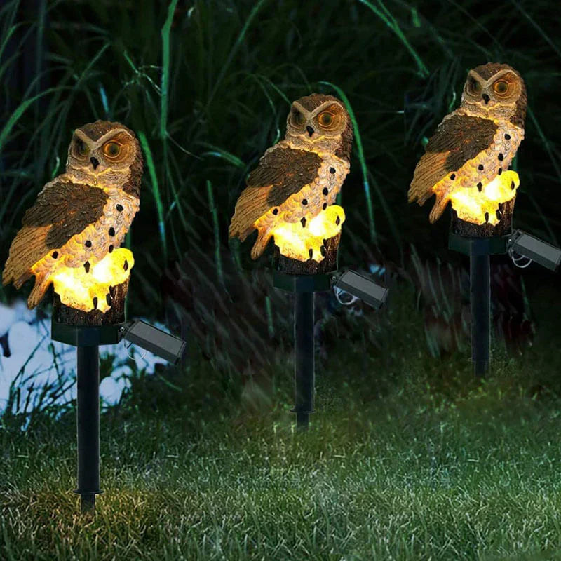 Norvo | Solkraftet Ugle Hage Lampe - OwlGlow