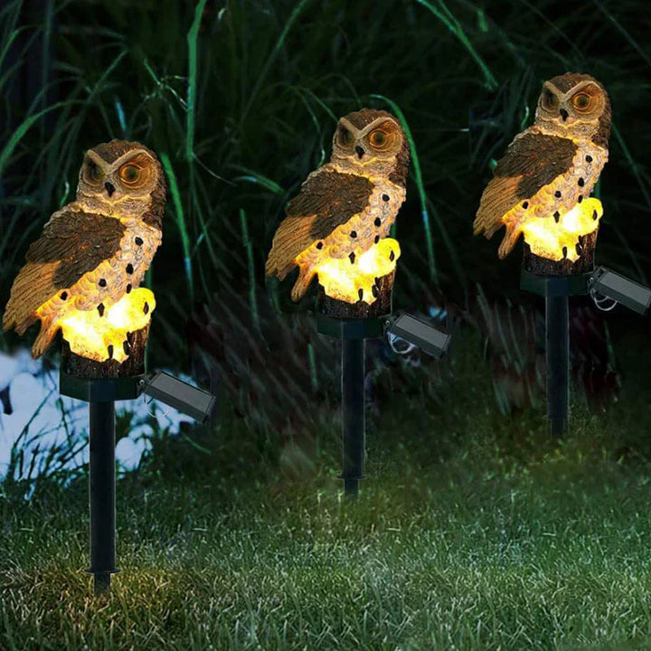 Norvo | Solkraftet Ugle Hage Lampe - OwlGlow