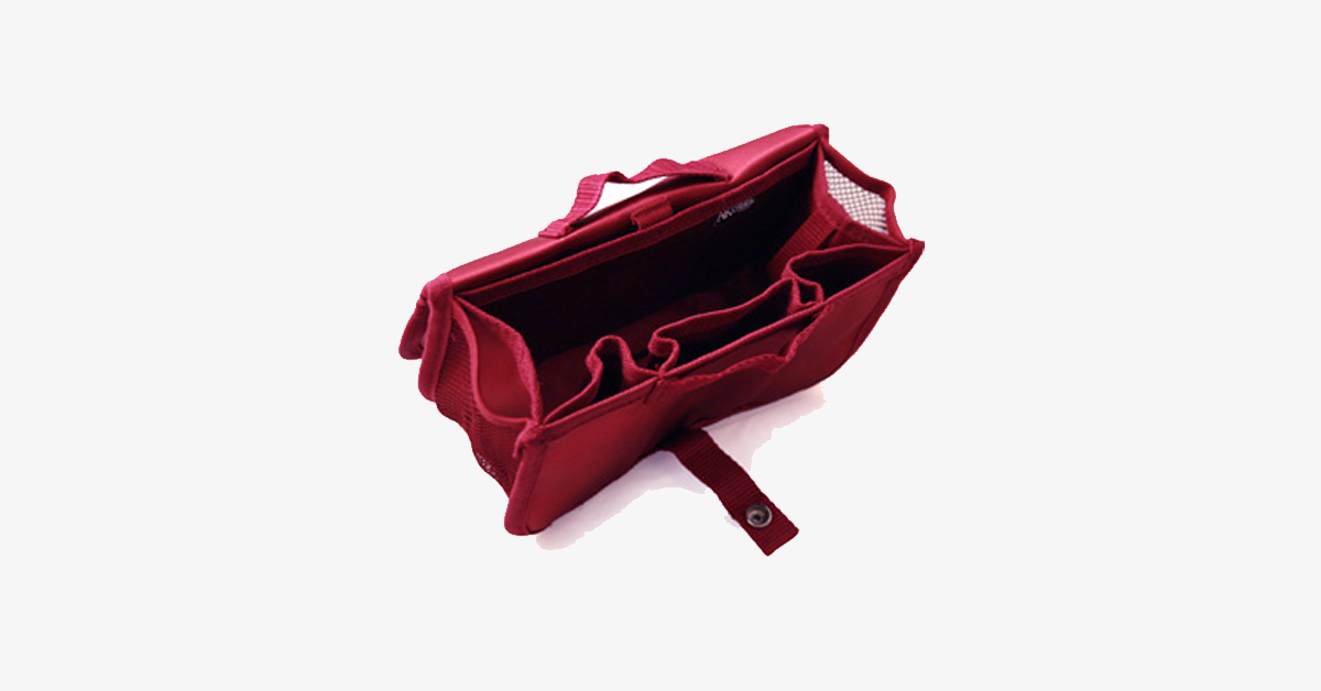 Norvo | Slim Bag-in-Bag - Laget av bomull og polyester - Bærbar og liten størrelse - Flere glidelåslommer - Passer i kofferten din - Fargevariasjoner