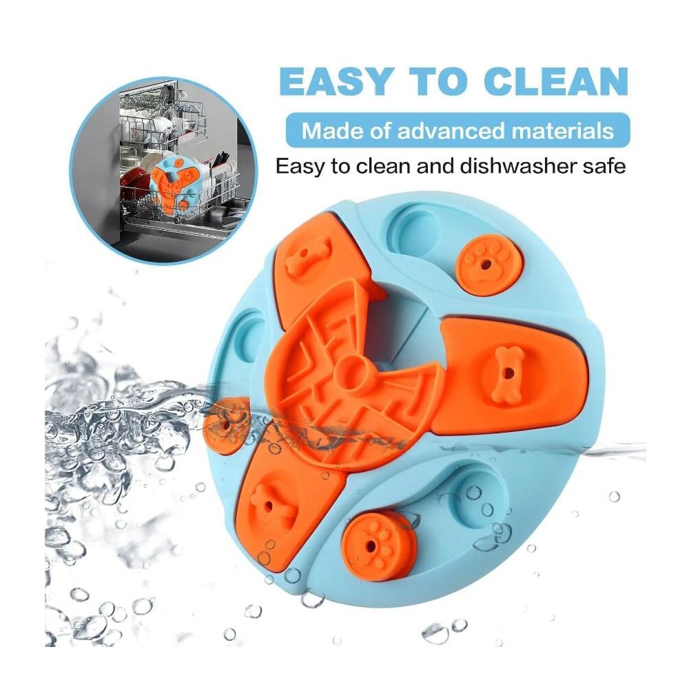 Norvo | Slowfeed Puslespill Skål – Roterende Hundeskål for Langsom Spising og Mentale Stimulering