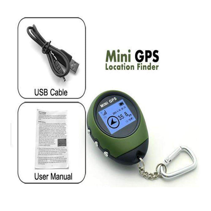 Norvo | Nøkkelring GPS Navigasjon USB - Klatring Utendørs Reiser Bærbar Nøkkelring Fotturer & Camping GPS